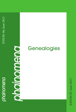 Genealogies - Phainomena