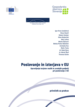 Poslovanje in izterjava v EU - Gospodarska zbornica Slovenije