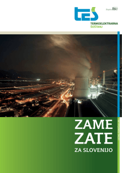 Letno poročilo 2011 - Termoelektrarna Šoštanj