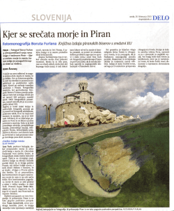 Delo, 02. 2013 Kjer se srečata morje in Piran