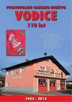 110 let - Prostovoljno gasilsko društvo VODICE.