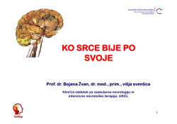 Prezentacija prof. dr. Bojane Žvan, dr. med.