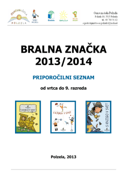 BRALNA ZNAČKA 2013/2014