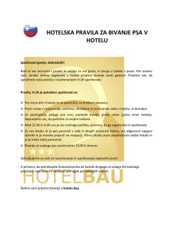 Psom prijazno bivanje - Hotel Bau*** Maribor