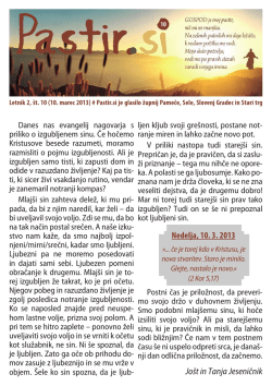Jošt in Tanja Jeseničnik Nedelja, 10. 3. 2013