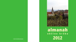 Almanah občine Krško 2012