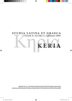 studia latina et graeca keria