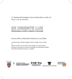 E-publikacija Ex oriente lux - Pokrajinski muzej Ptuj – Ormož