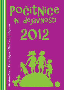 Katalog počitniških aktivnostih 2012