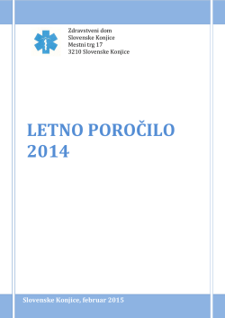 letno poročilo 2014