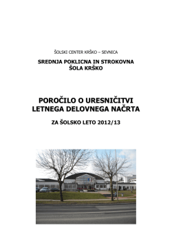Analiza 2012-13 - Šolski center Krško