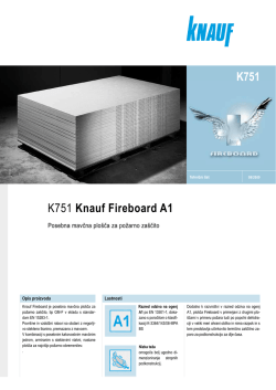 K751 Knauf Fireboard A1 K751