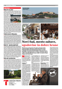 Novi Sad, mesto zabave, zgodovine in dobre hrane