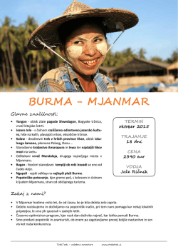 BURMA - MJANMAR