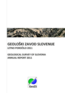 2011 - Geološki zavod Slovenije