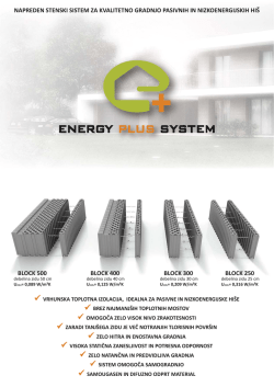 Energy Plus System – predstavitveni letak