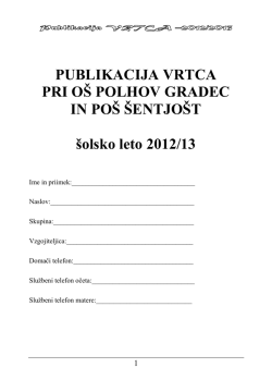2012/13 - OŠ Polhov Gradec