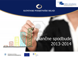 Diapozitiv 1 - Slovenski podjetniški sklad