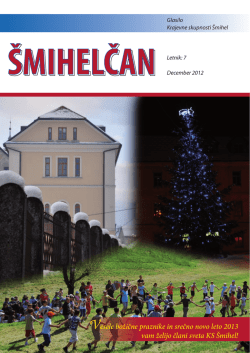 Šmihelčan - 2012 - Krajevne skupnosti