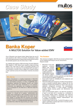 Banka Koper - Multos International