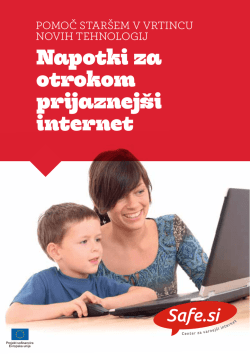 Napotki za otrokom prijaznejši internet