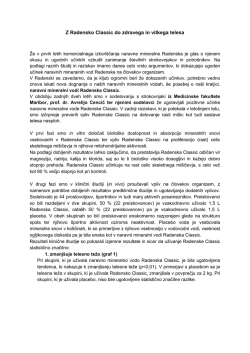 Z Radensko Classic do zdravega in vitkega telesa (.pdf)