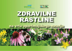 Zdravilne rastline našega vrta - Turistično društvo Tuhinjska dolina