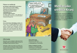 Brošura o mediaciji
