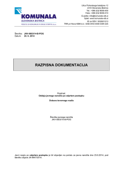 Razpisna dokumentacija JN 6947/2014 (pdf)
