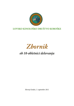 Bilten 2011 - Lovsko kinološko društvo Koroške
