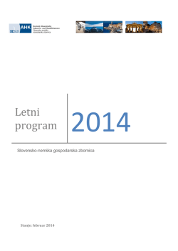 Letni program 2014