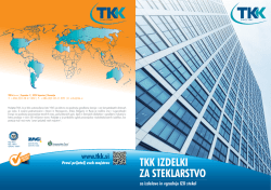 Katalog: TKK izdelki za steklarstvo