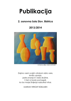 PUBLIKACIJA 2013-14.pdf - 2. osnovna šola Slovenska Bistrica