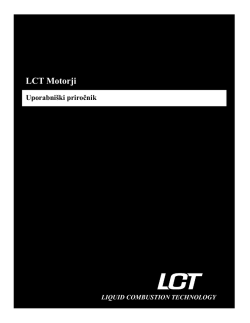 LCT Motorji - LCT USA: Liquid Combustion Technology