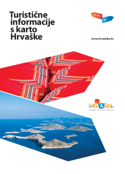 Turistične informacije s karto Hrvaške