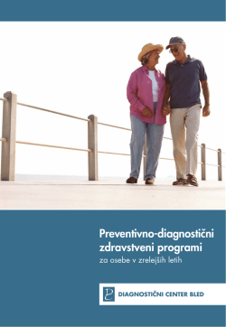 Preventivno-diagnostični zdravstveni programi za osebe v zrelejših