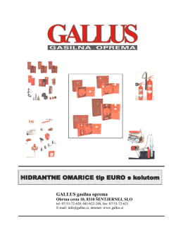 Katalog hidrantnih omaric in armatur