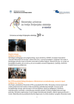 Maj 4/2014 - Slovenska univerza za tretje življenjsko obdobje