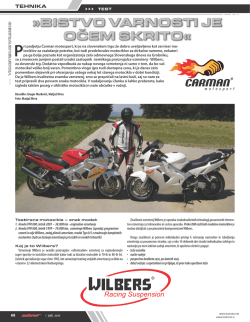 Revija Motorist - Čarman motosport