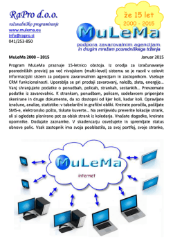 Brošura MuLeMa 3.6 - RaPro računalniško programiranje doo