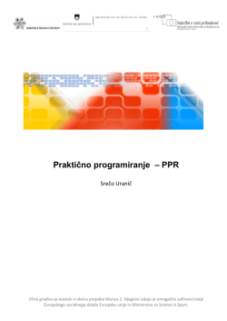 Praktično programiranje – PPR