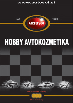 brošura autosol avtokozmetika