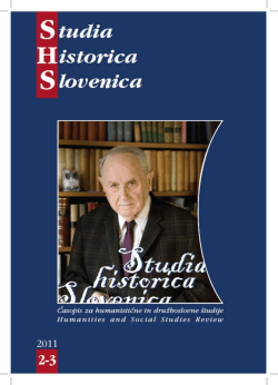 Read online - Studia Historica Slovenica