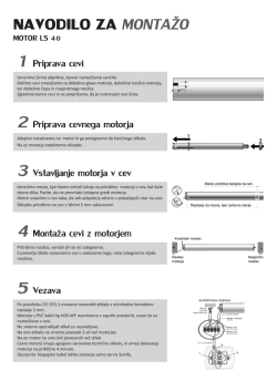 Navodilo za montažo pogona za rolete Somfy LS40 (.pdf)