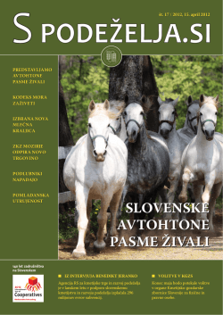 slovenske avtohtone pasme živali slovenske