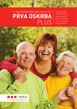 Brošura Prva oskrba plus - Prva osebna zavarovalnica, d. d.