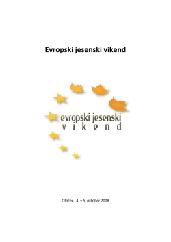 Brošura iz leta 2008 - Društvo Združena Evropa