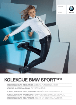 Kolekcija BMW SPORT 2013/2014