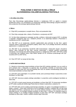Poslovnik o sestavi in delu žirije SOF (.pdf) - SOF-a