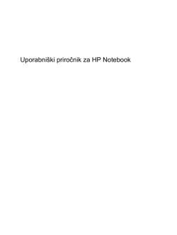 Uporabniški priročnik za HP Notebook